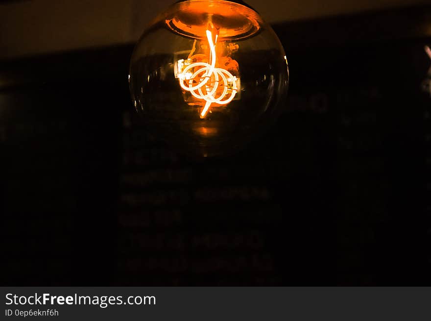 Showing Orange Coil Light