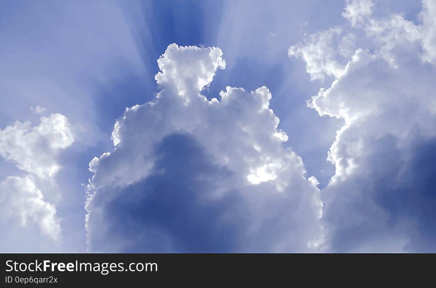 White Cloud With Sunlight