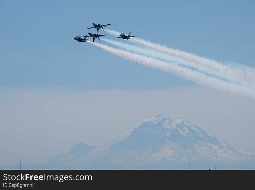 Jet Plane Air Show during Daytime