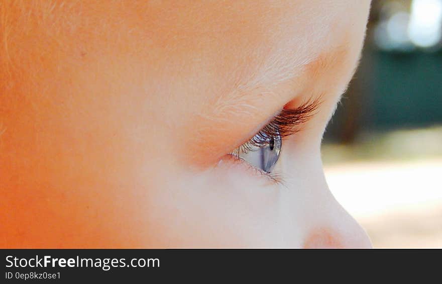 Close Up Photography of Baby&#x27;s Right Eye