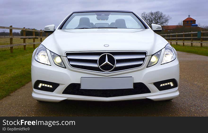 White Mercedes-benz Car