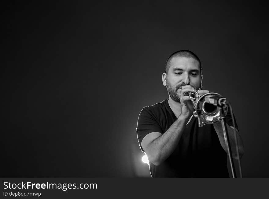 Man Playing Trumpet