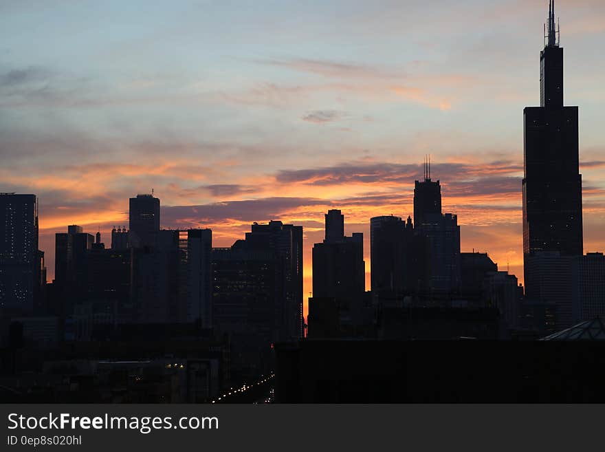 Silhouette of High Rise Buidlings