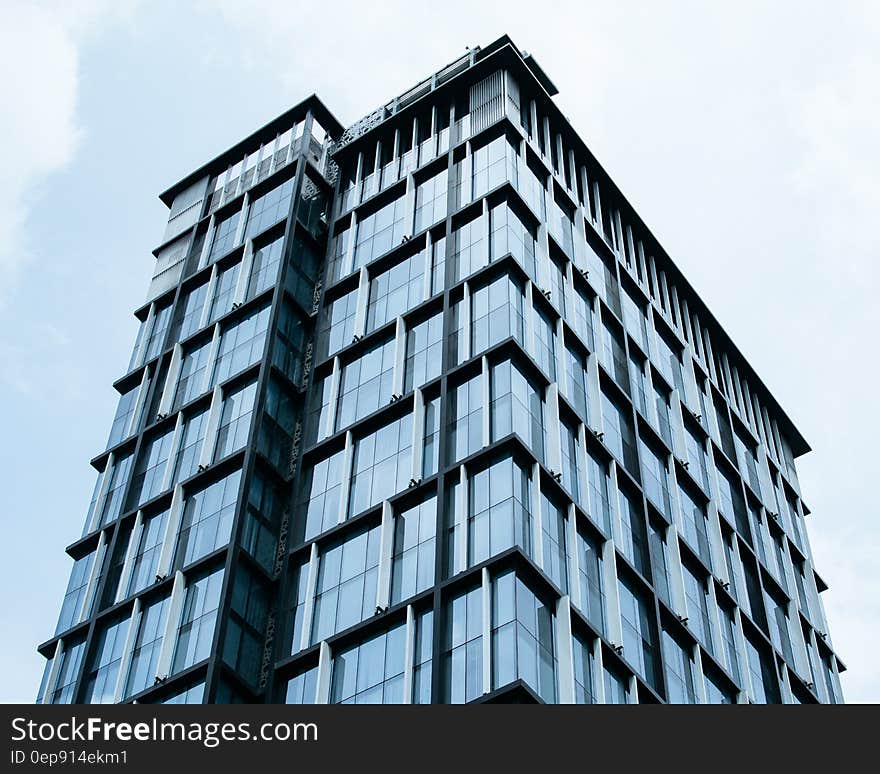 Curtain Glass Building Under Blue Sky