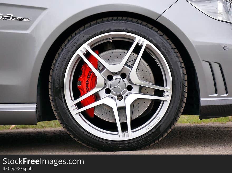 Black Rubber Mercedes Benz Automotive Wheel