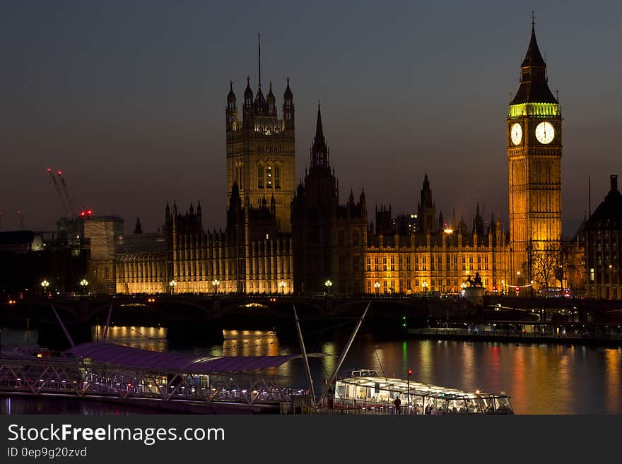 The Parliament during Nightime