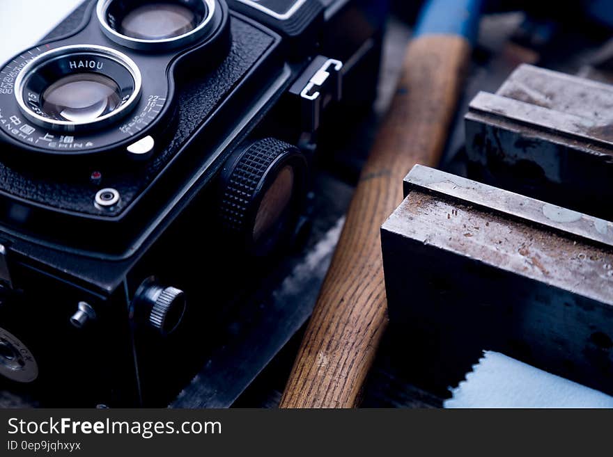 Bridge Camera Near Brown Wooden Stick