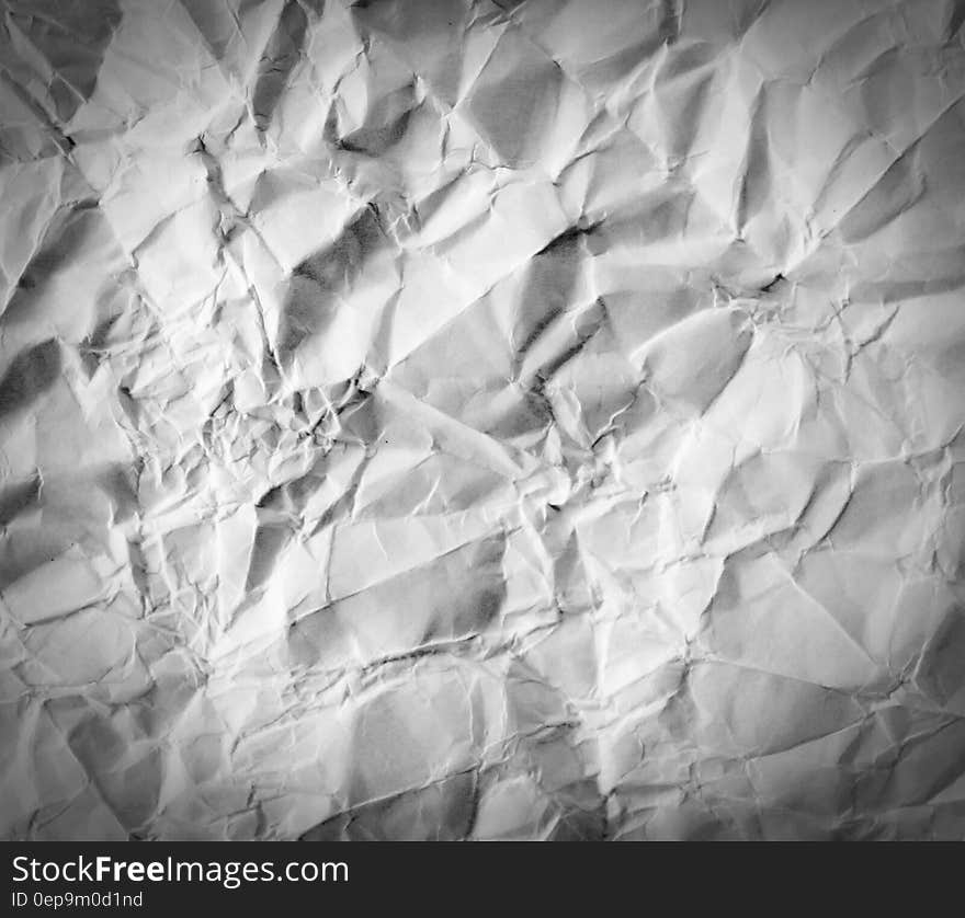 White Crumpled Paper