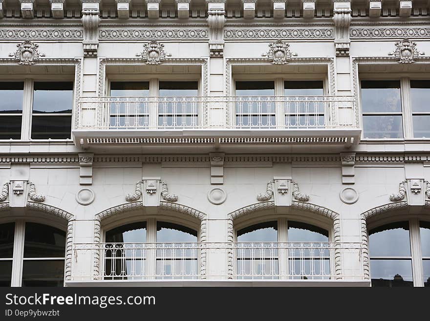 White Building With Terrace