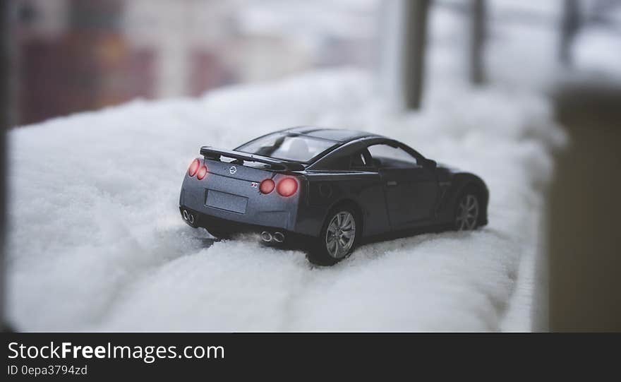 Close-up of Car on Snow