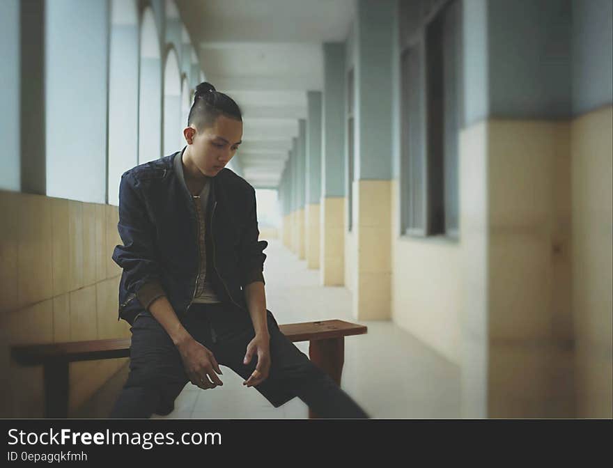 Man Sitting Alone