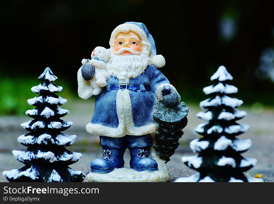 China Santa Claus with green pine tree Christmas decoration. China Santa Claus with green pine tree Christmas decoration.