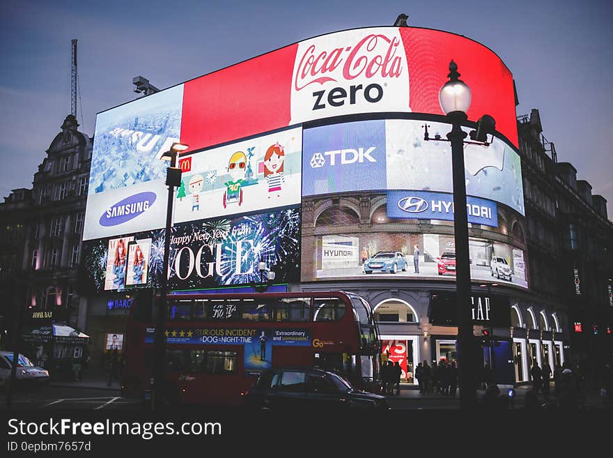 Red Coca Cola Zero Signage