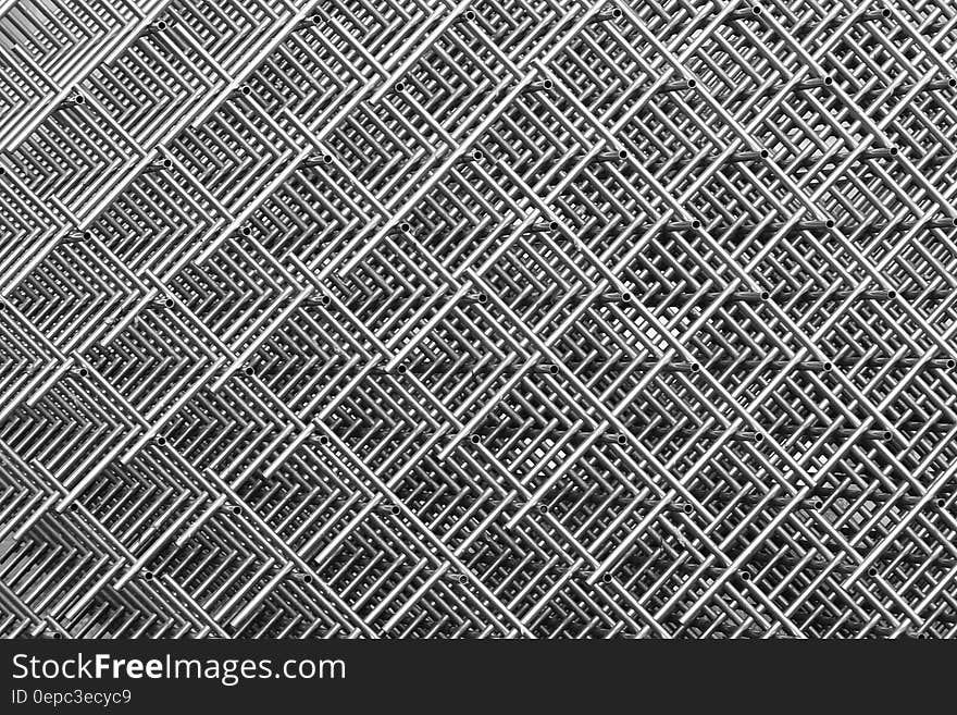 Abstraction of close up on steel mesh in black and white. Abstraction of close up on steel mesh in black and white.