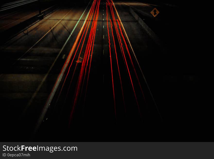 Night Photography of Car Traffic