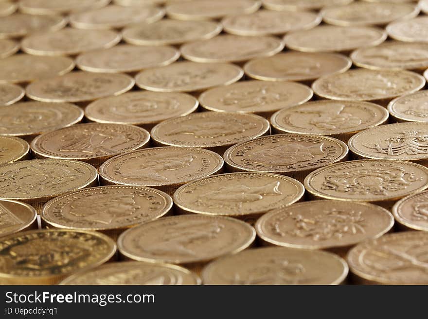 Gold Round Coins