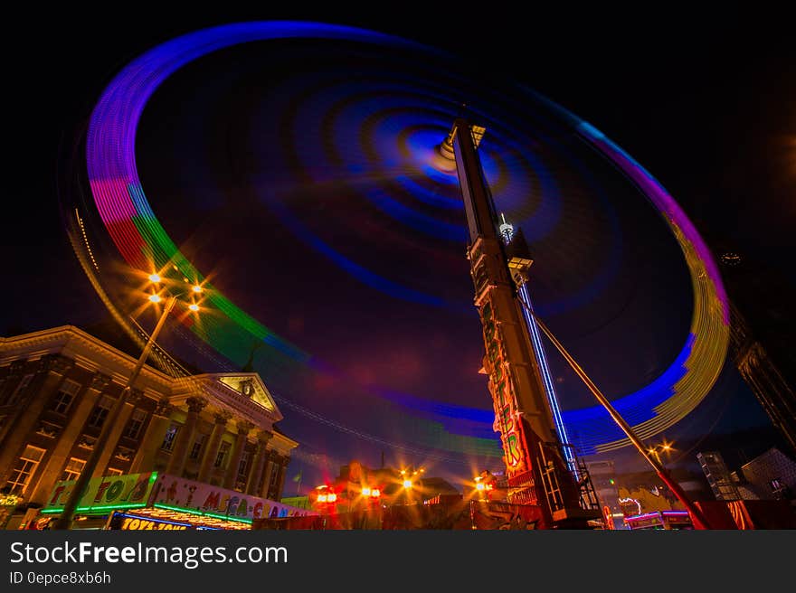 High Rise Building With Lights