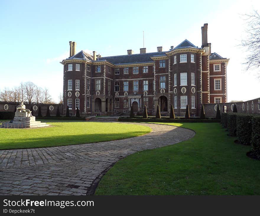 Exterior of 17th century Ham House in Richmond, London, England.