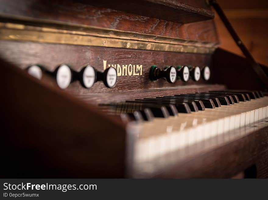 Brown Wooden Piano