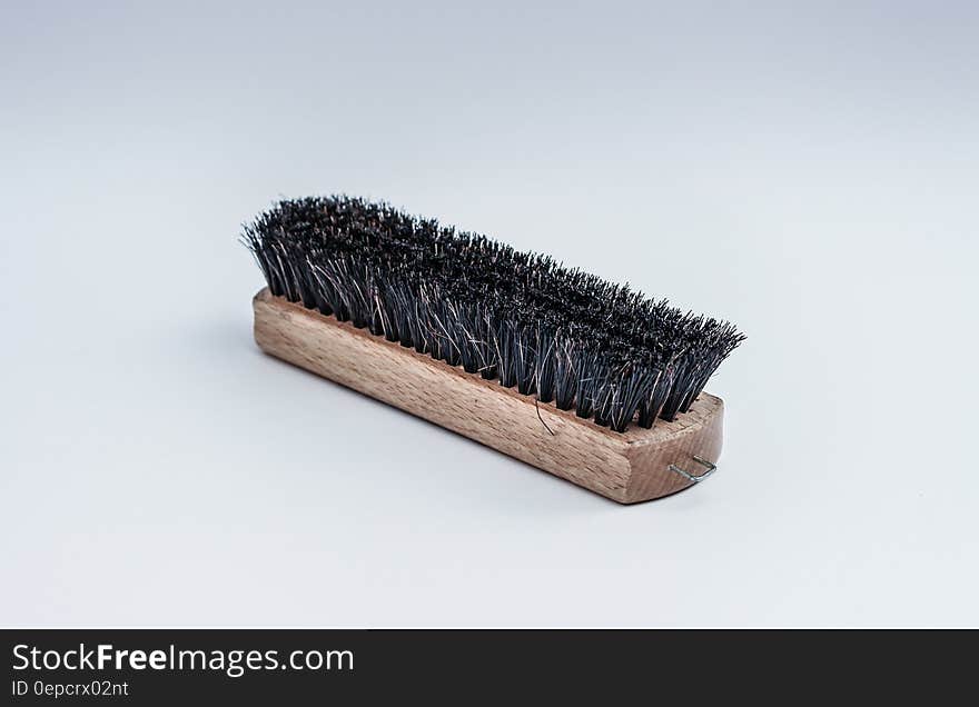 A cleaning brush on a white background. A cleaning brush on a white background.