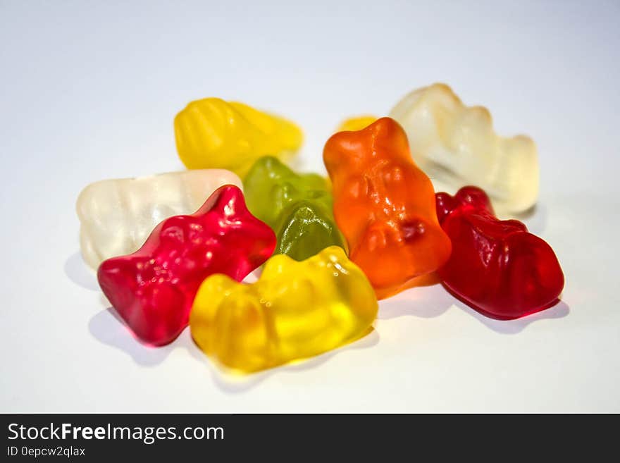 Orange Red Yellow Green Gummie Bears