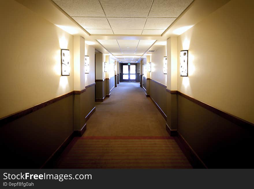 White Grey Hallway