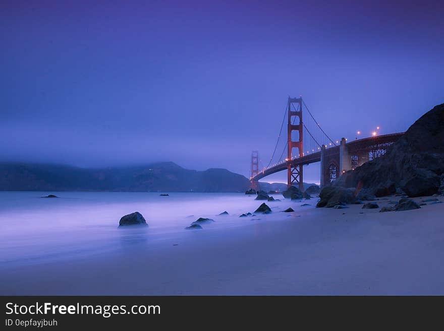 Golden Gate Bridge during Nighttime