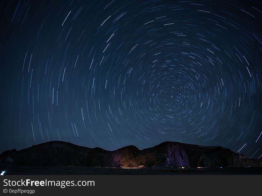 Timelapse Photography of Stars at Night