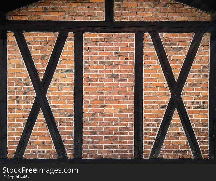 Black Wooden Frame Glass Window