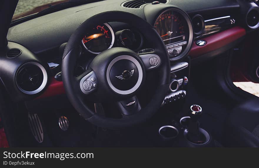 Black Car Steering Wheel