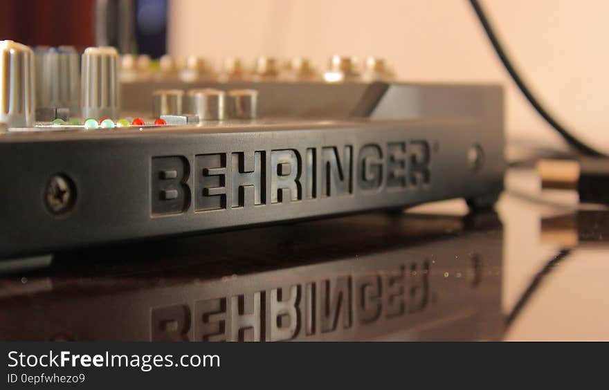 Black Behringer Equalizer