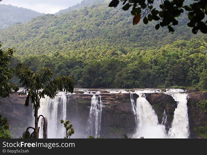 Scenic View of Waterfall