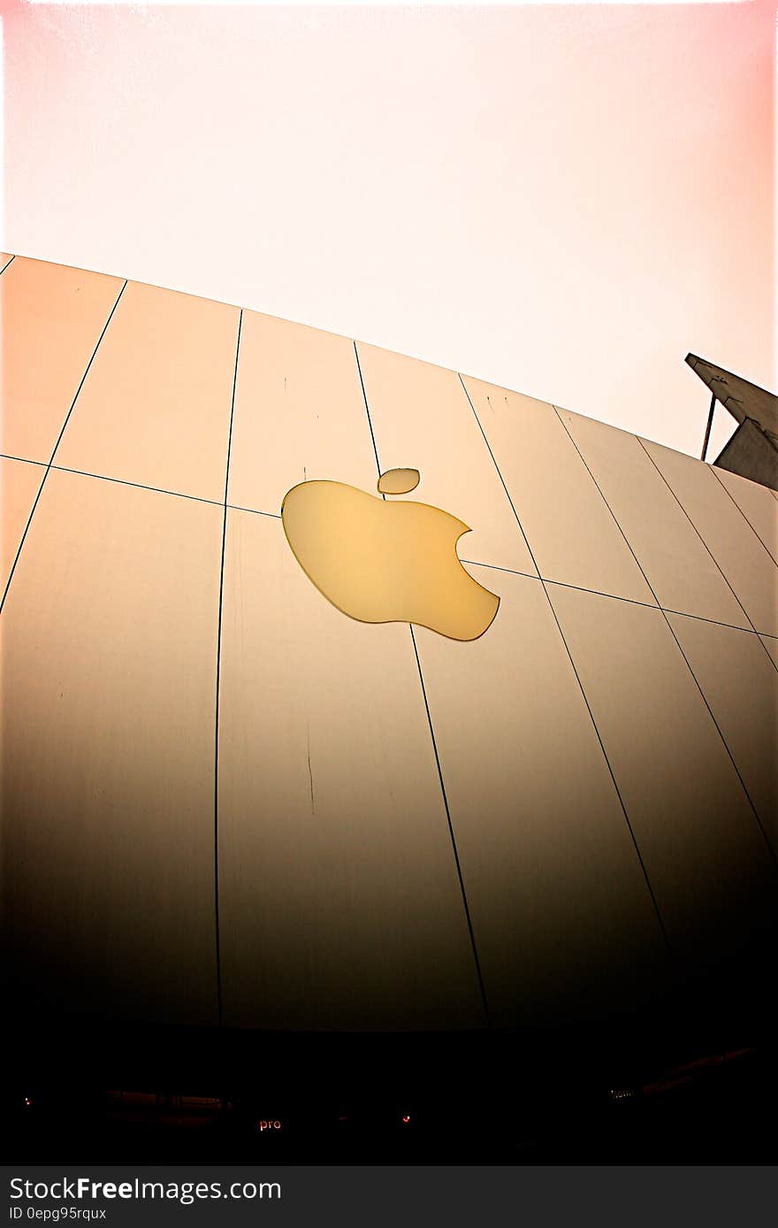 Apple Brand Logo Signage