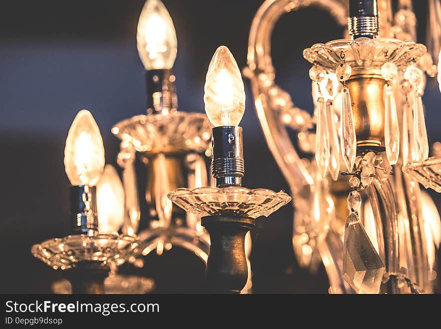 Close-up of Illuminated Light Bulb