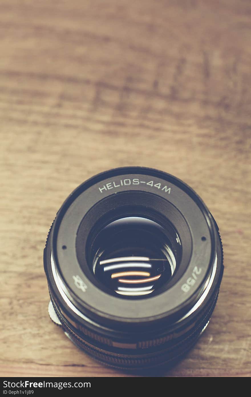 Black Helios-44m Camera Lens