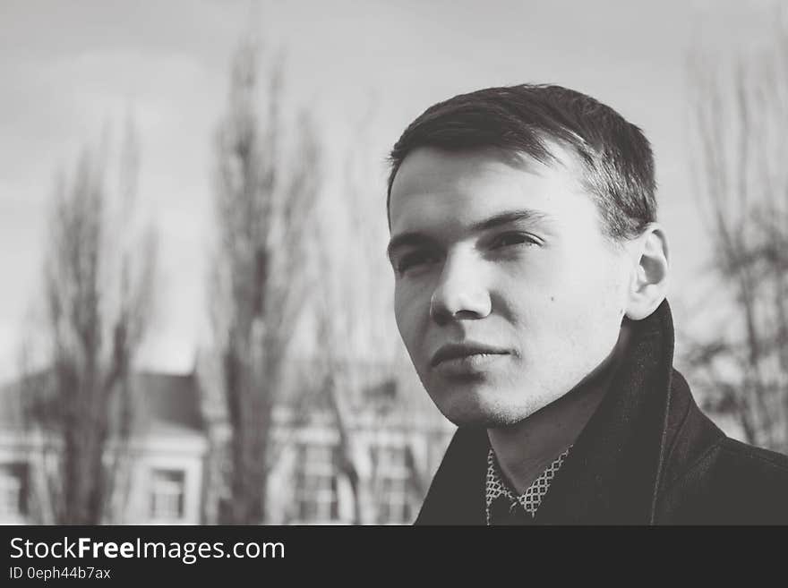 Close-up of Young Man Against Sky