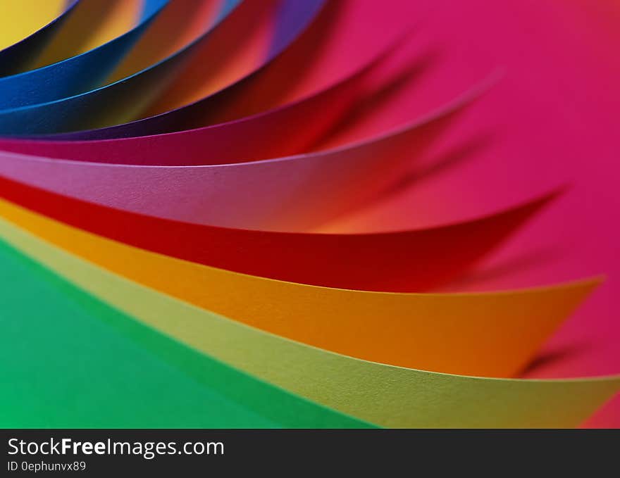 Close Up Photography of Different Type of Colors of Paper