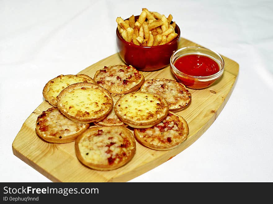 French Fries on Red Container