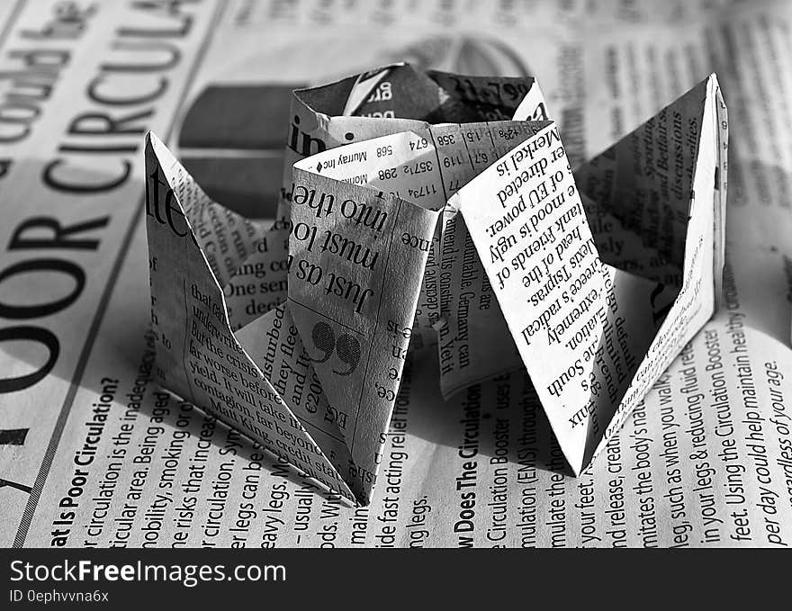 Newspaper Origami