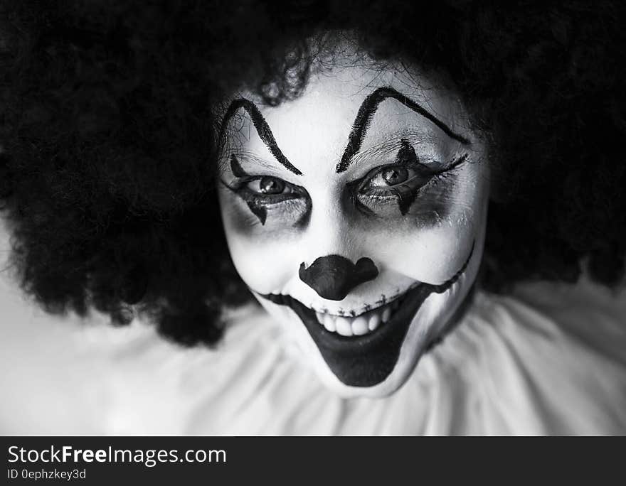 Man in Clown Costume