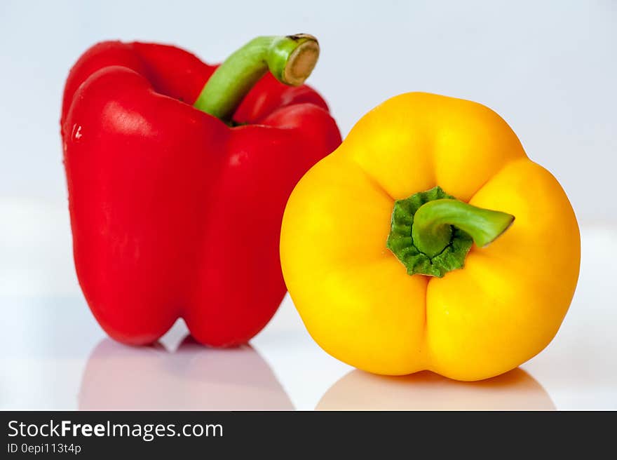 Photo of Red and Yellow Pepper