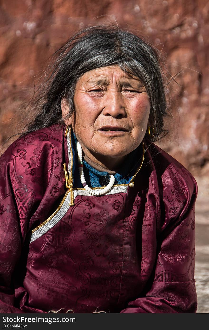 Women Wearing White Beaded Necklace