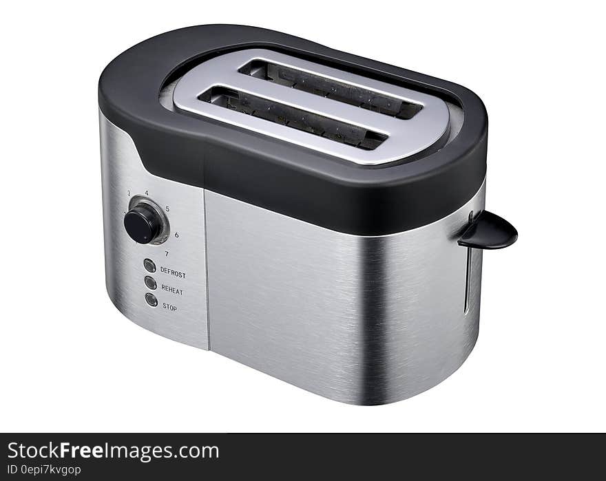 White and Black Two Sliced Bred Toaster