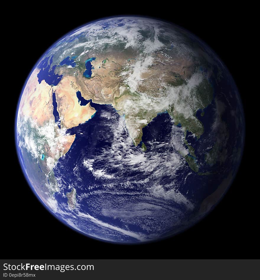 Earth as seen from the space. Earth as seen from the space.