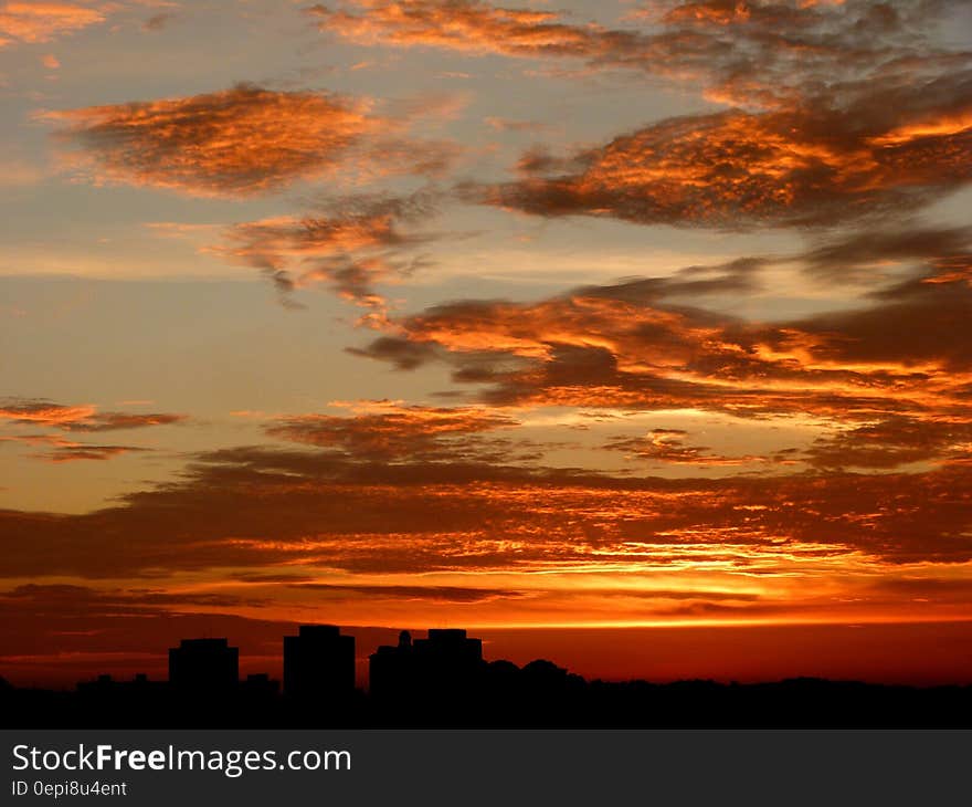 Orange Sky during Dawn