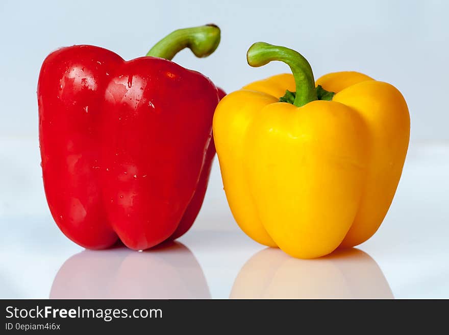 Yellow and Red Bell Pepper