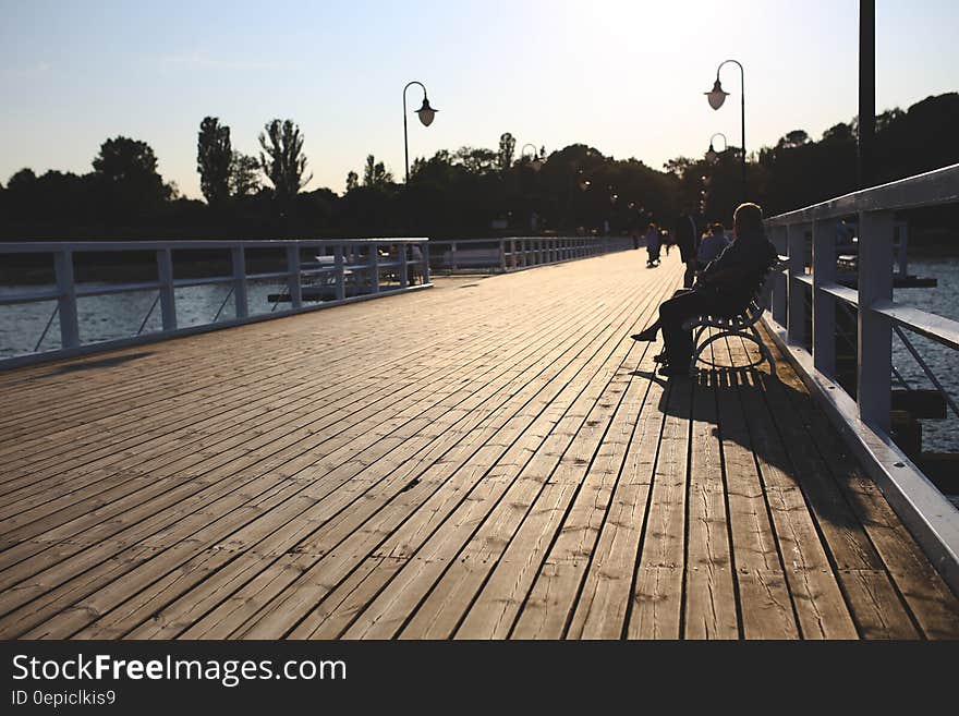 Pier at sunset