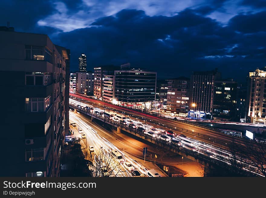 City View With Car Time Lapsed