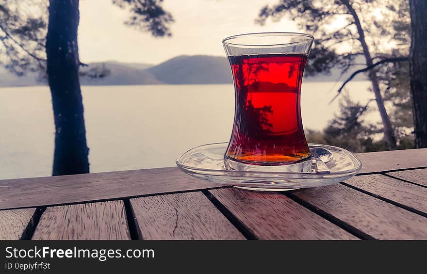 Glass With Red Liquid