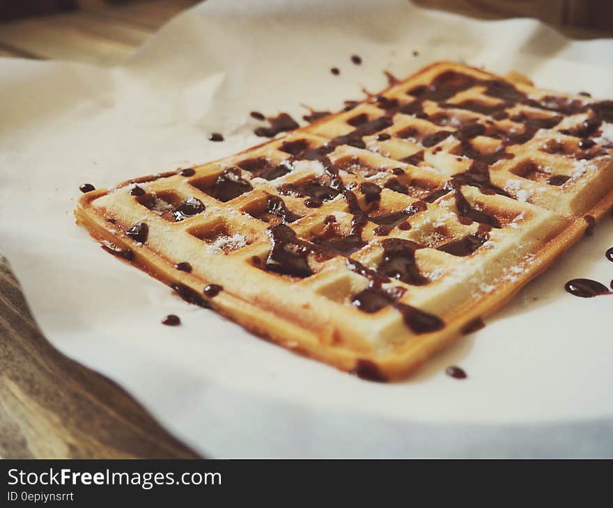 Chocolate Covered Waffles